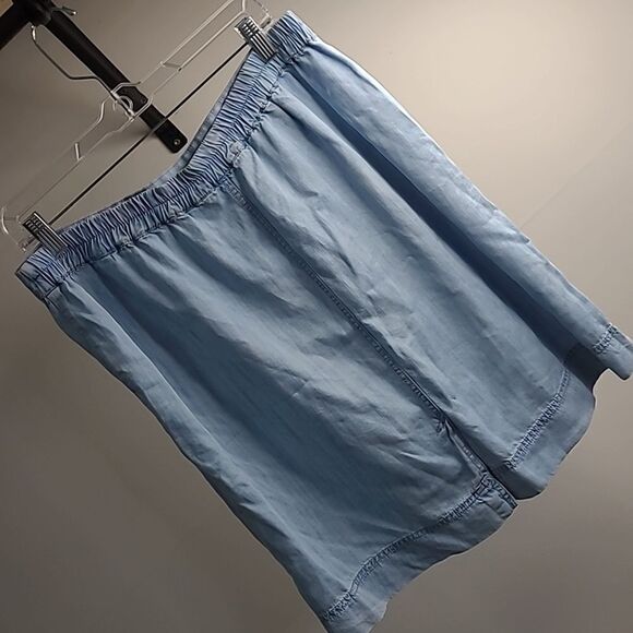 Foxcroft NYC sz M blue 100%tencel fabric - Picture 3 of 6